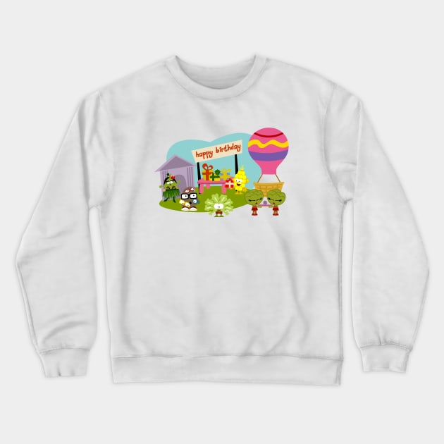 Veggie Birthday Crewneck Sweatshirt by soniapascual